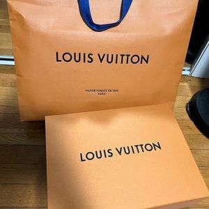 LV handbag box with shopping bag